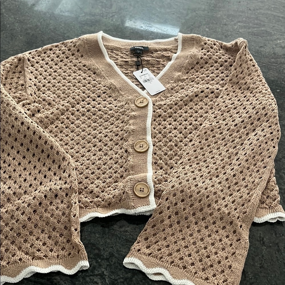 Tan Knit Women's Sweater